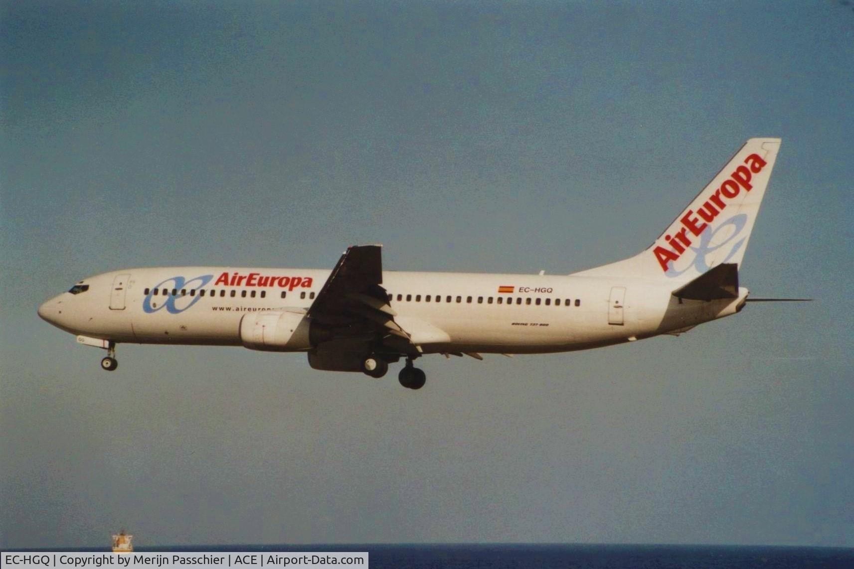 EC-HGQ, 1999 Boeing 737-85P C/N 28386, bought slide