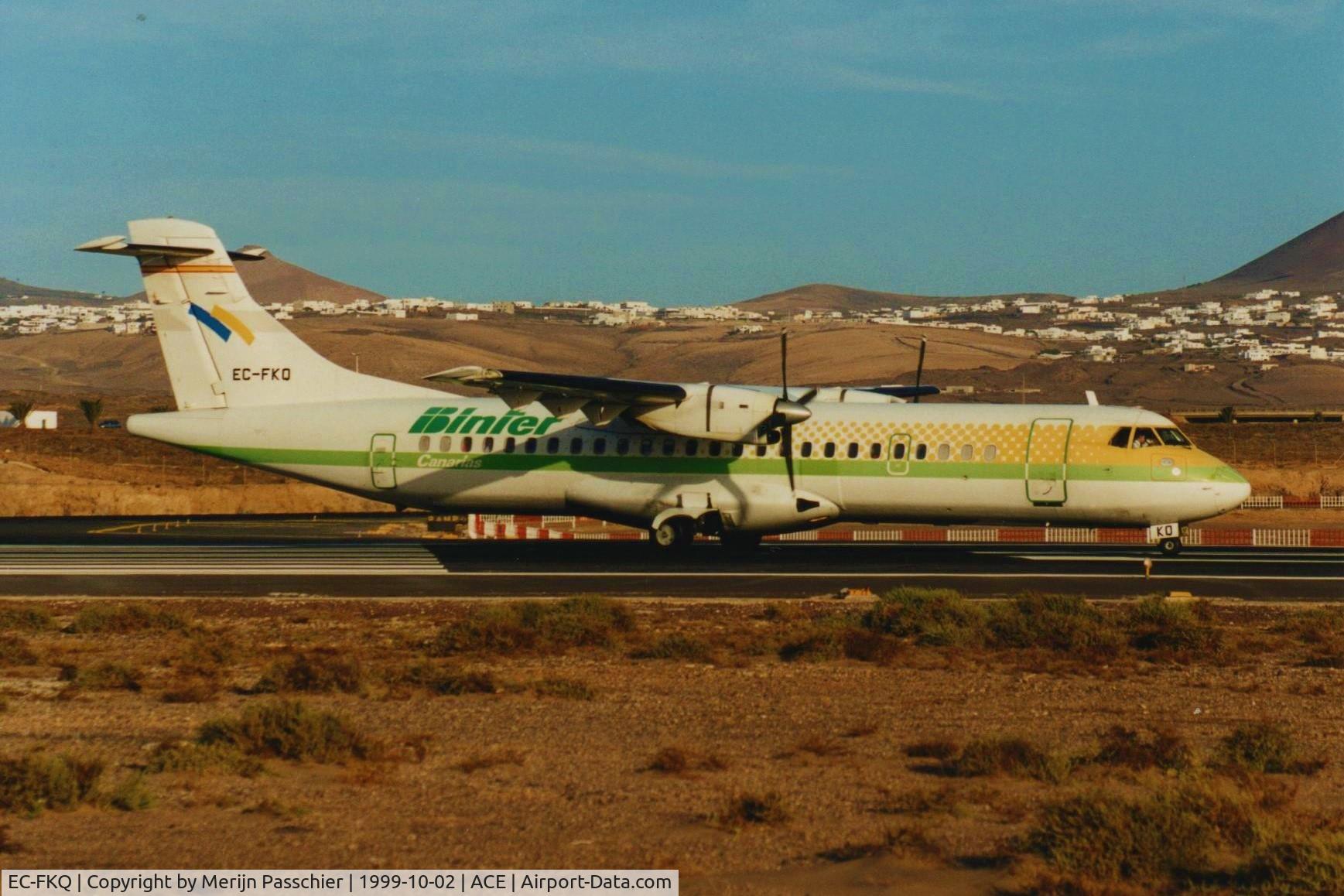 EC-FKQ, 1991 ATR 72-201 C/N 276, Bought Photo