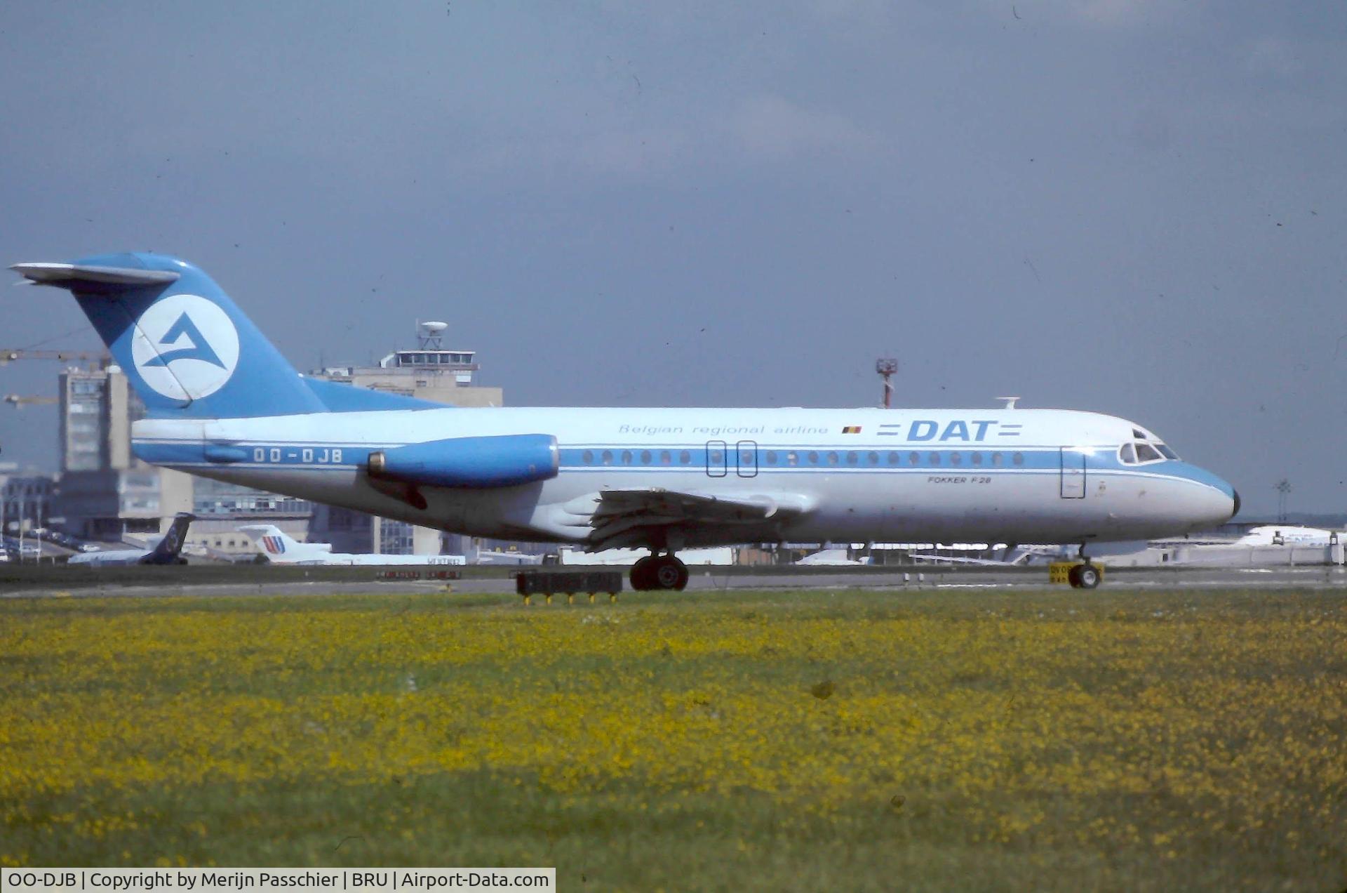 OO-DJB, 1982 Fokker F-28-4000 Fellowship C/N 11184, eBay slide