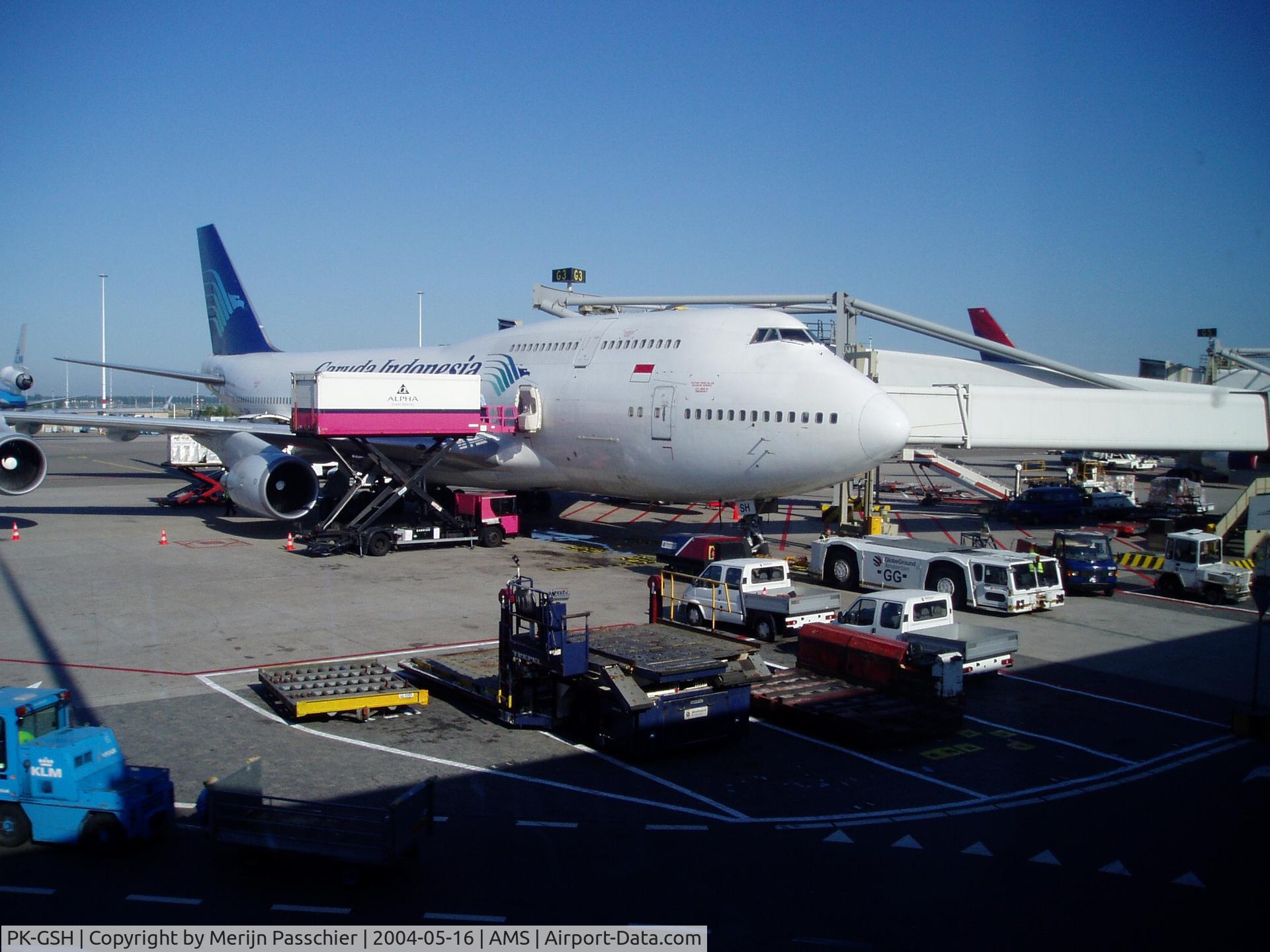 PK-GSH, 1994 Boeing 747-4U3 C/N 25705, Garuda, B747 at AMS