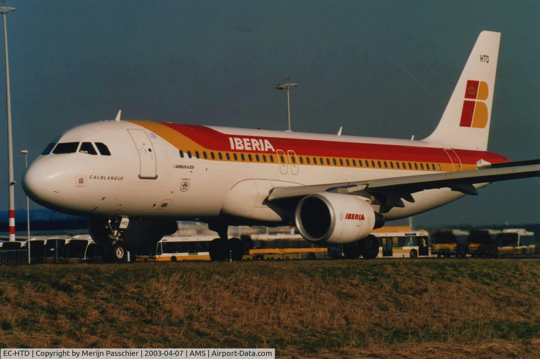 EC-HTD, 2001 Airbus A320-214 C/N 1550, bought slide
