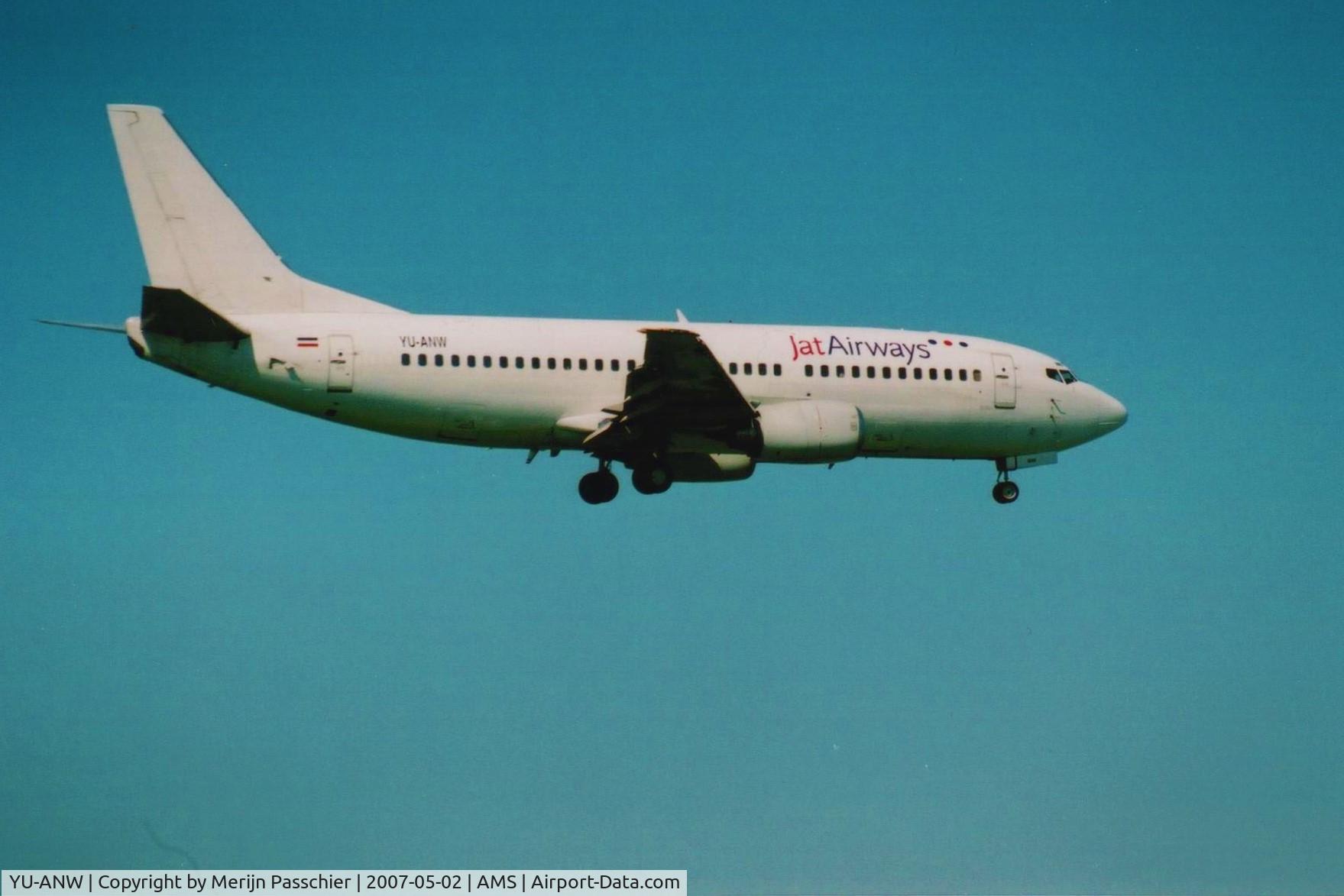 YU-ANW, 1988 Boeing 737-3H9 C/N 24141, bought Photo