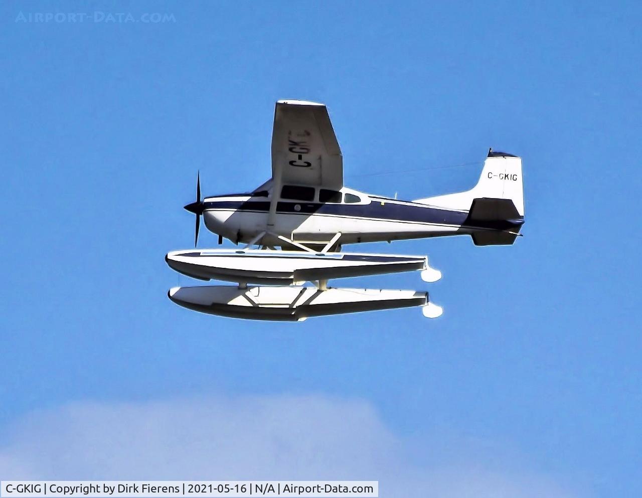 C-GKIG, 1981 Cessna A185F II Skywagon 185 C/N 185-04229, Taking off from Clayton Lake Ontario.