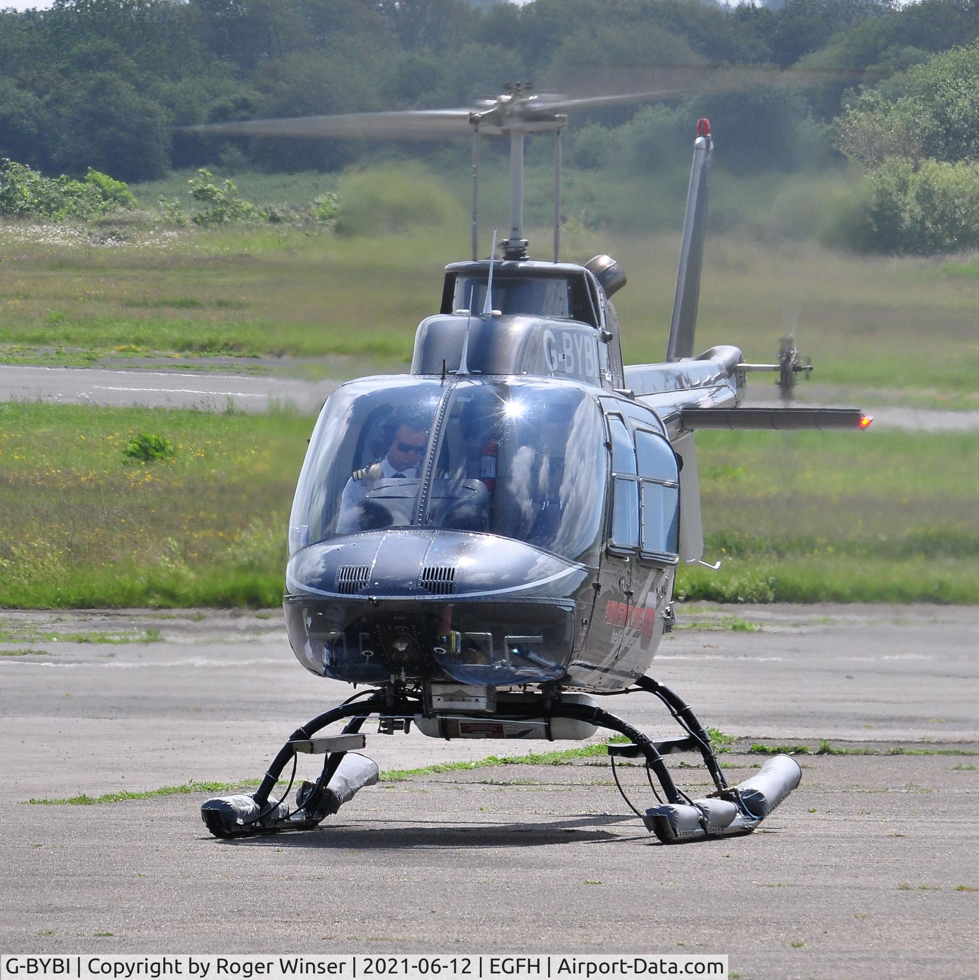 G-BYBI, 1992 Bell 206B JetRanger C/N 3668, Visiting Jet Ranger III operated by Adventure 001.