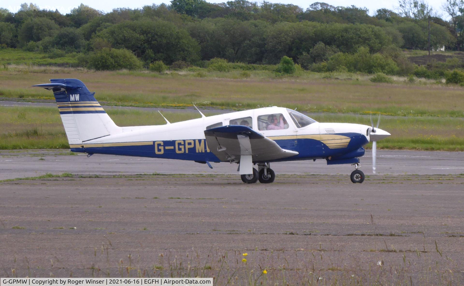 G-GPMW, 1980 Piper PA-28RT-201T Turbo Arrow IV Arrow IV C/N 28R-8031041, Visiting Turbo Cherokee Arrow IV operated by the Claverton Flying Group..