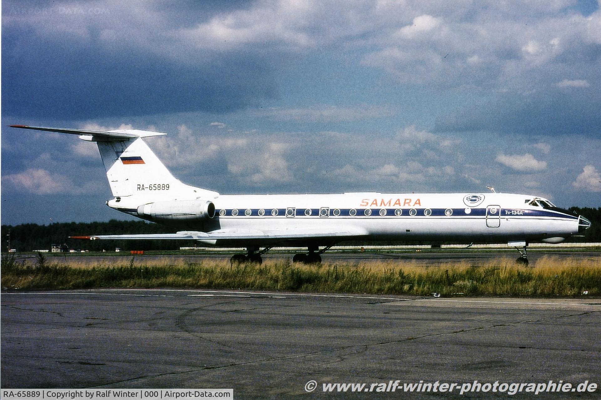 RA-65889, Tupolev Tu-134A-3 C/N 38010, Tupolev Tu-134A-3 - E5 BRZ Samara Airlines - 38010 - RA-65889 - 1999
