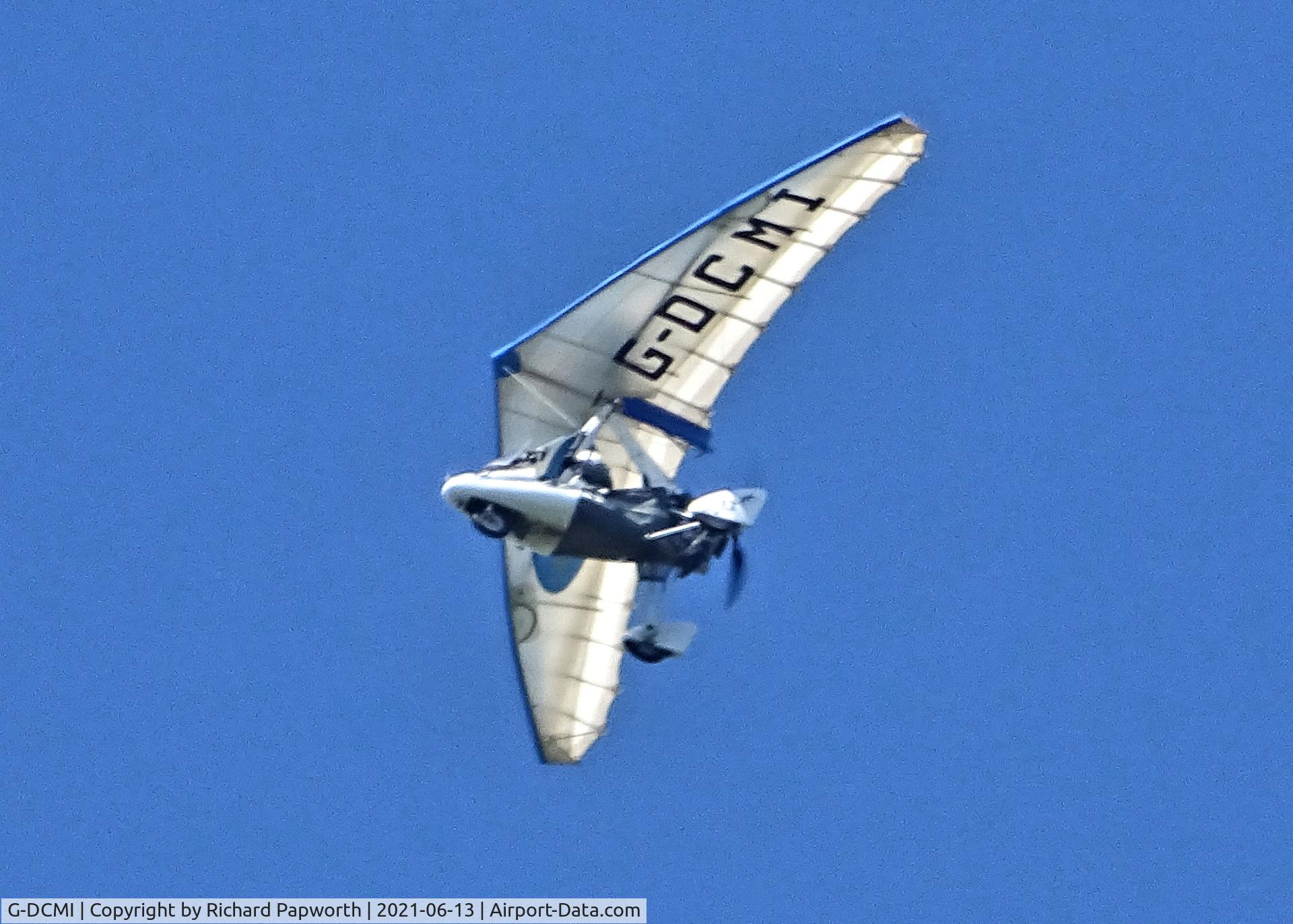 G-DCMI, 2003 Mainair Pegasus Quik C/N 7972, Seen over Linton Cambridgeshire 13th June 2021