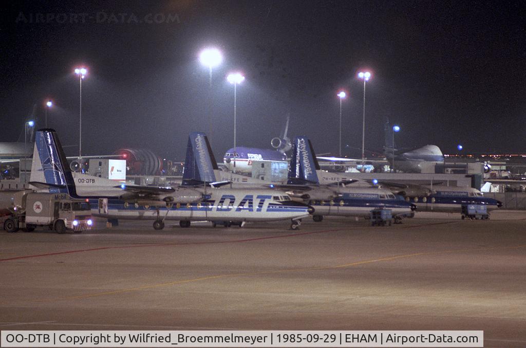 OO-DTB, 1967 Fairchild Hiller FH-227B C/N 553, DAT waiting at AMS.
