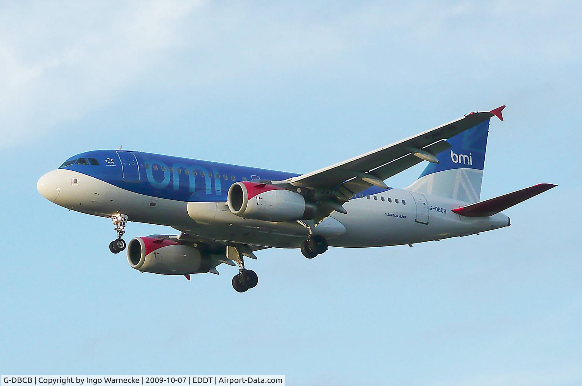 G-DBCB, 2004 Airbus A319-131 C/N 2188, Airbus A319-131 of British Midland International on final approach into Tegel airport