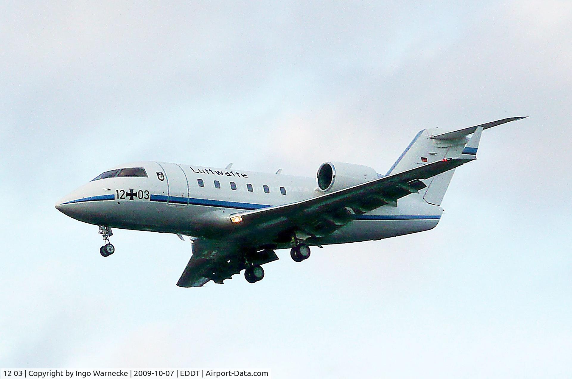 12 03, 1986 Canadair Challenger 601 (CL-600-2A12) C/N 3043, Canadair Challenger 601 (CL-600-2A12) of the Luftwaffe (Flugbereitschaft) on final approach into Tegel airport
