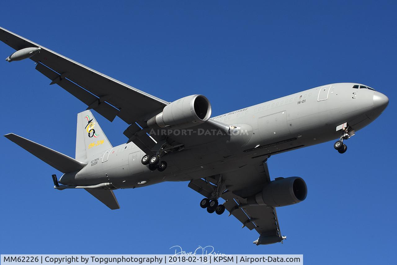 MM62226, 2003 Boeing 767-2EY C/N 33686, Italian tanker bringing in Typhoons and Tonka's for Red Flag