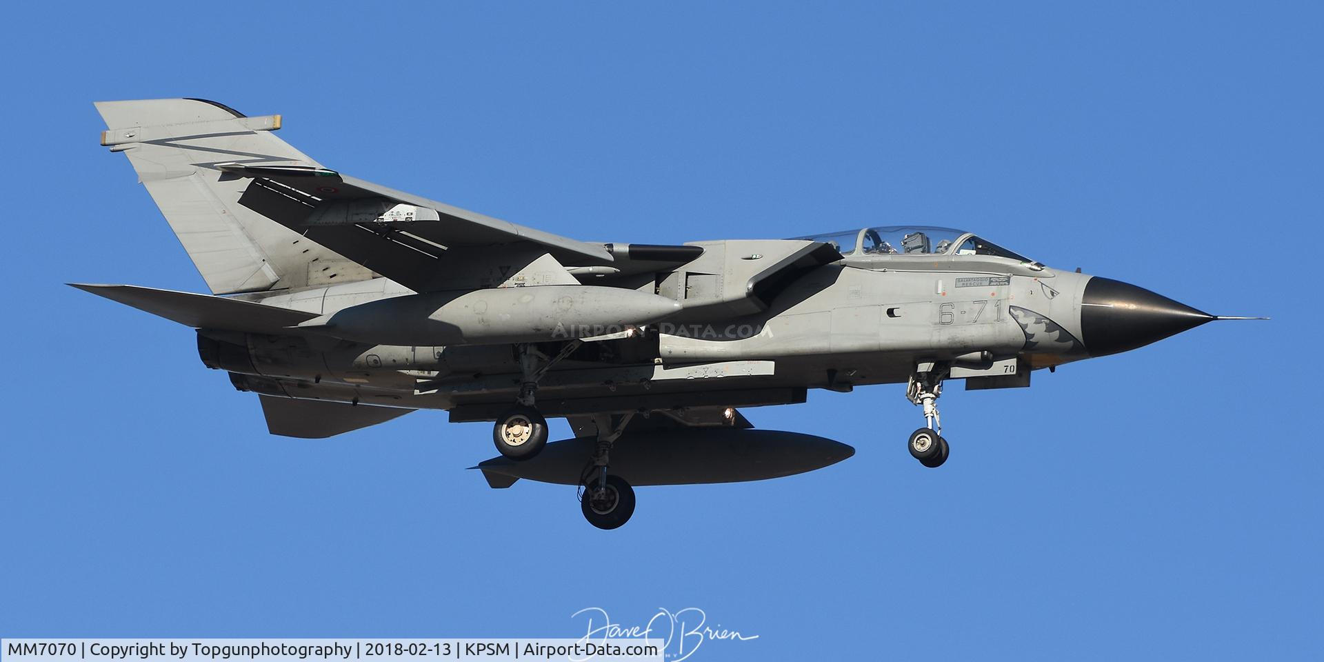 MM7070, Panavia Tornado ECR C/N 544/ECR../5081, Italian Tornado inbound to PSM