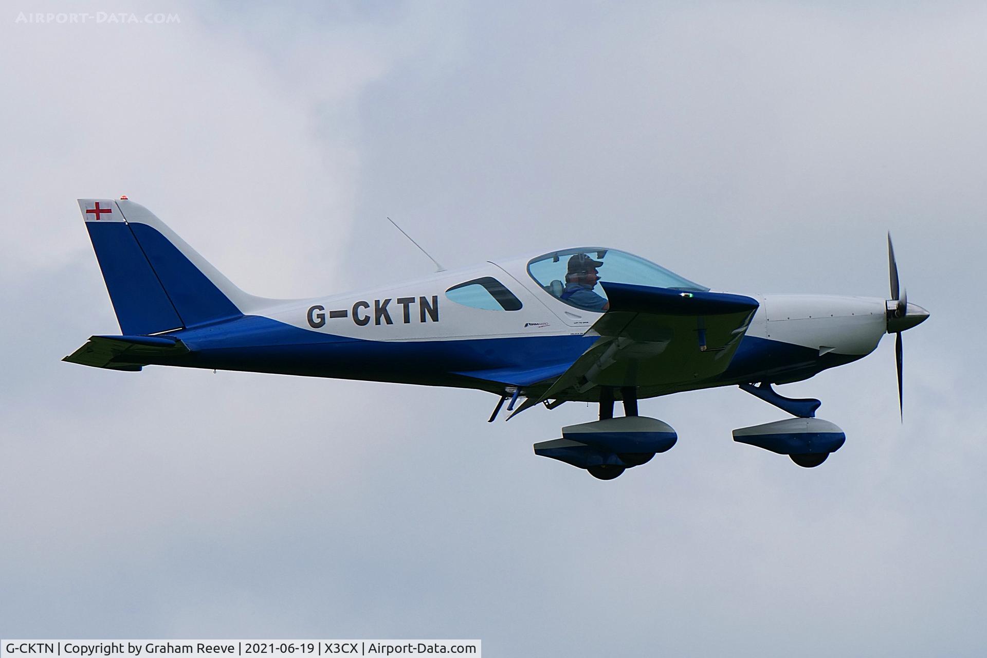 G-CKTN, 2017 BRM Aero Bristell NG5 Speed Wing C/N LAA 385-15505, Landing at Northrepps.