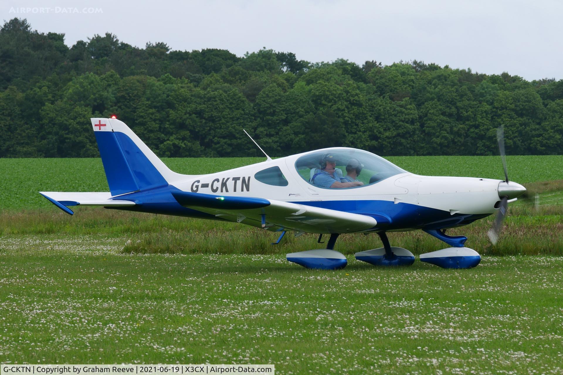 G-CKTN, 2017 BRM Aero Bristell NG5 Speed Wing C/N LAA 385-15505, Just landed at Northrepps.