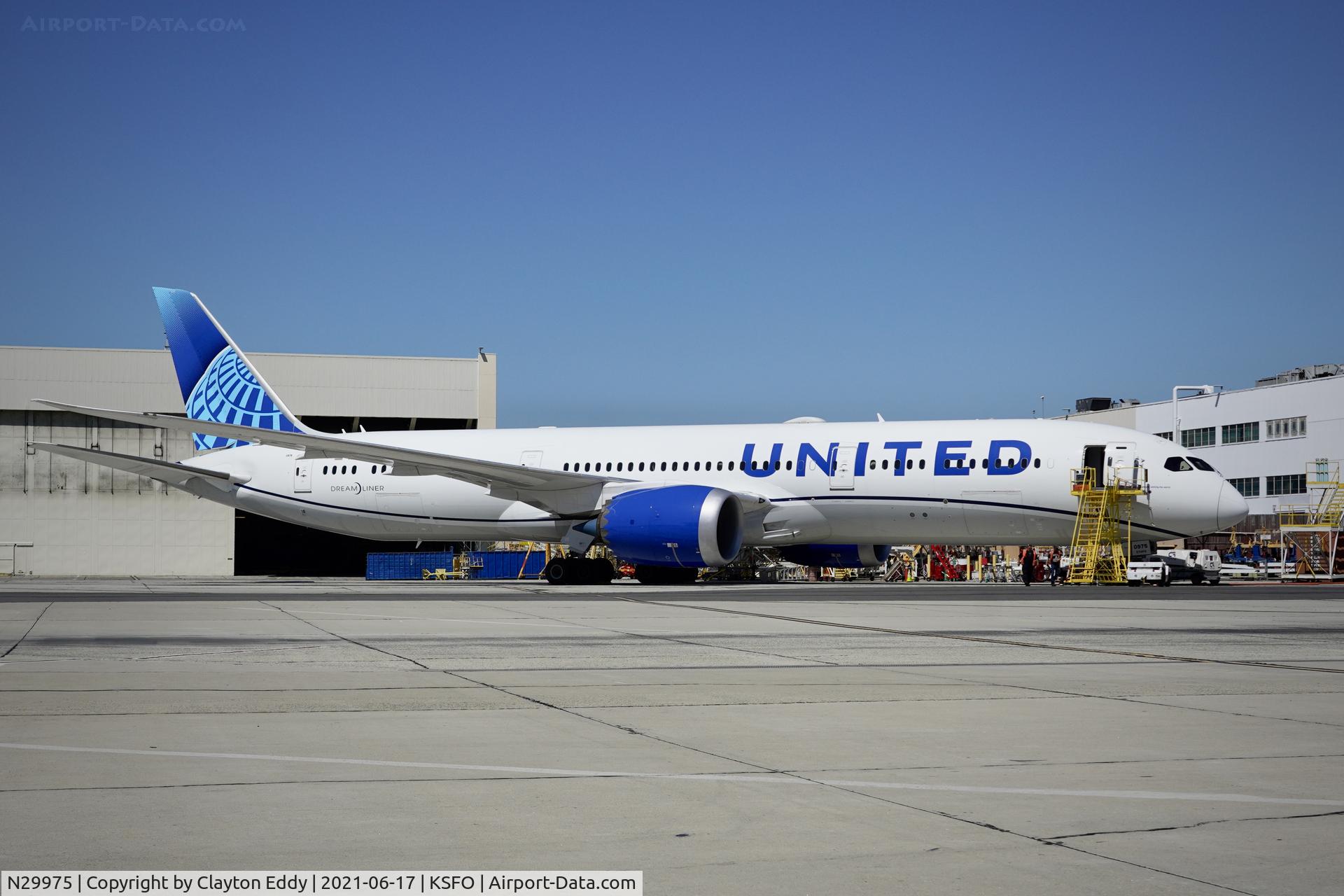 N29975, 2020 Boeing 787-9 Dreamliner C/N 66134, SFO 2021.