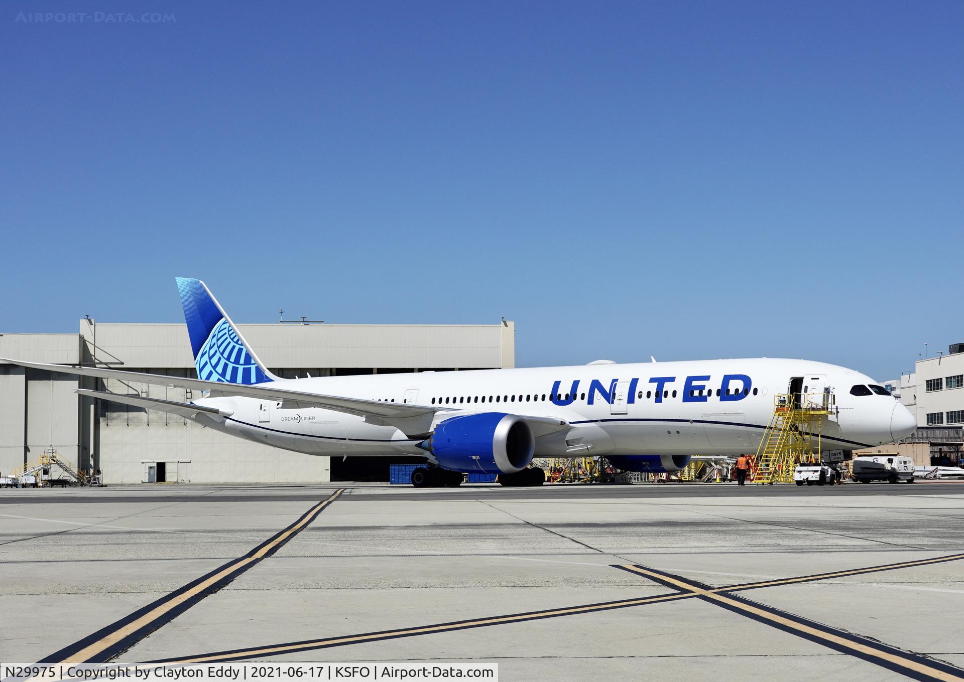 N29975, 2020 Boeing 787-9 Dreamliner C/N 66134, SFO 2021.