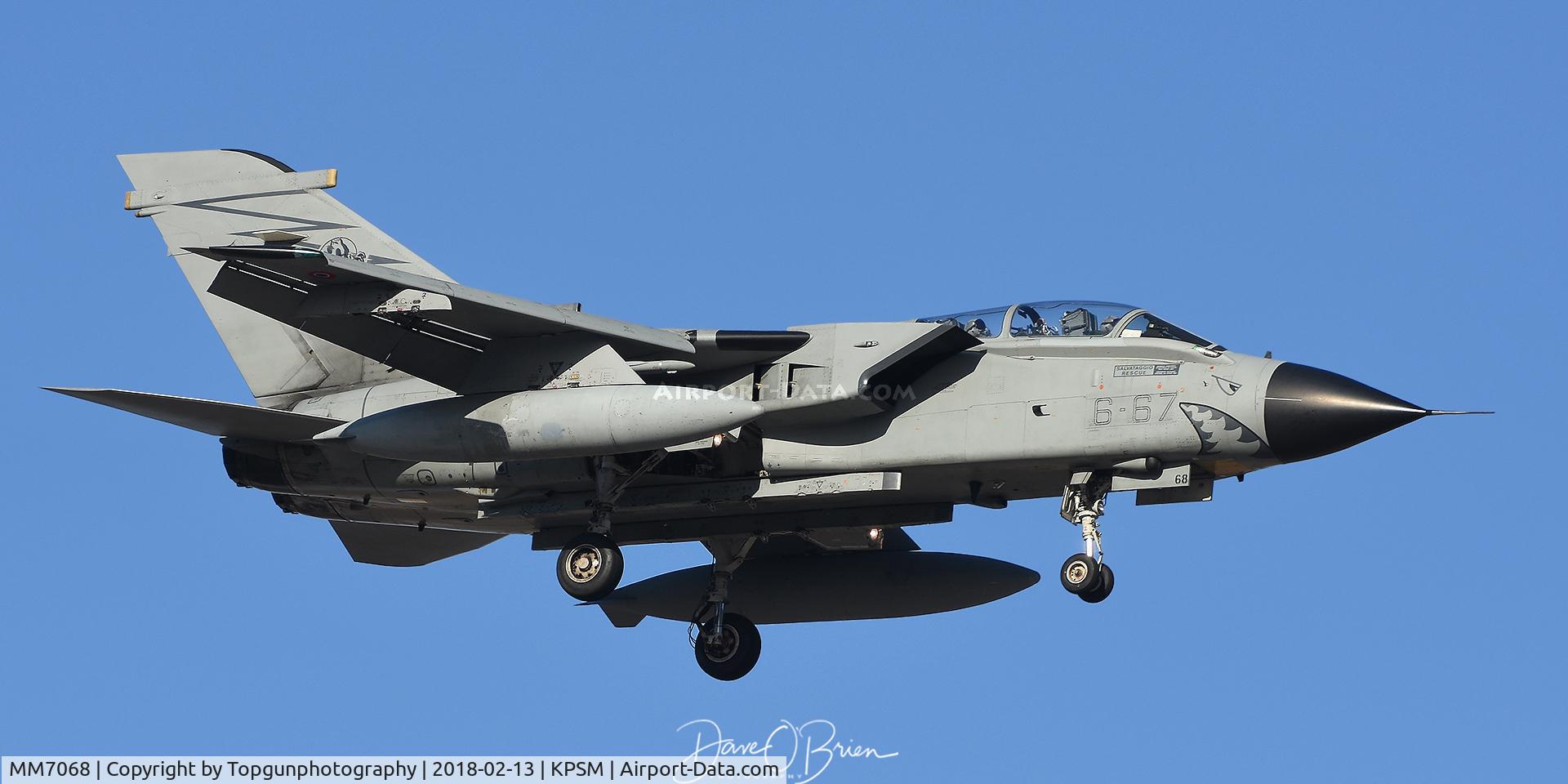 MM7068, Panavia Tornado ECR C/N 531/ECR05/5079, landing at Pease on their way to Red Flag
