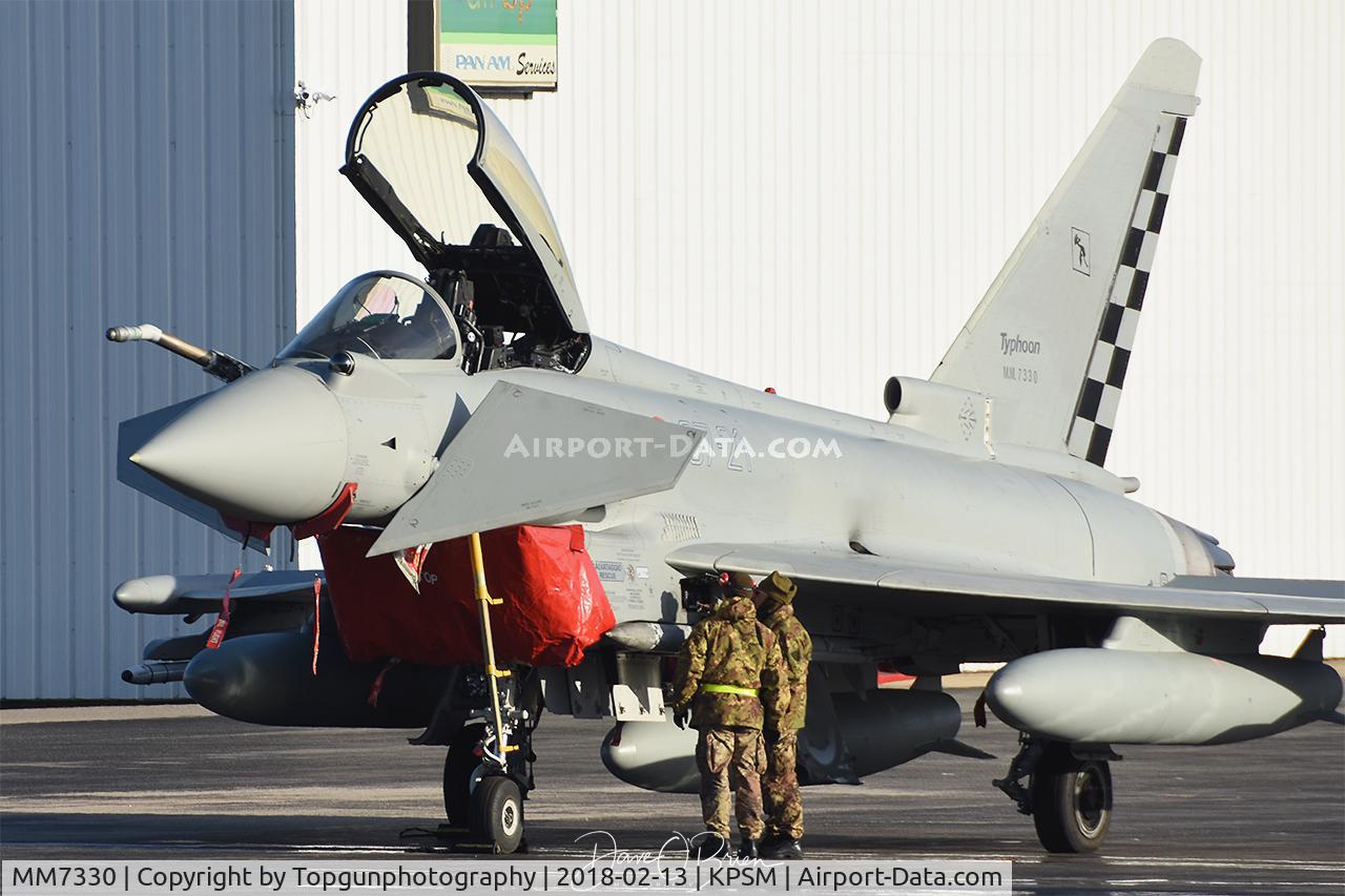 MM7330, Eurofighter F-2000A Typhoon C/N IS062, Closing her up after a long flight over the ocean