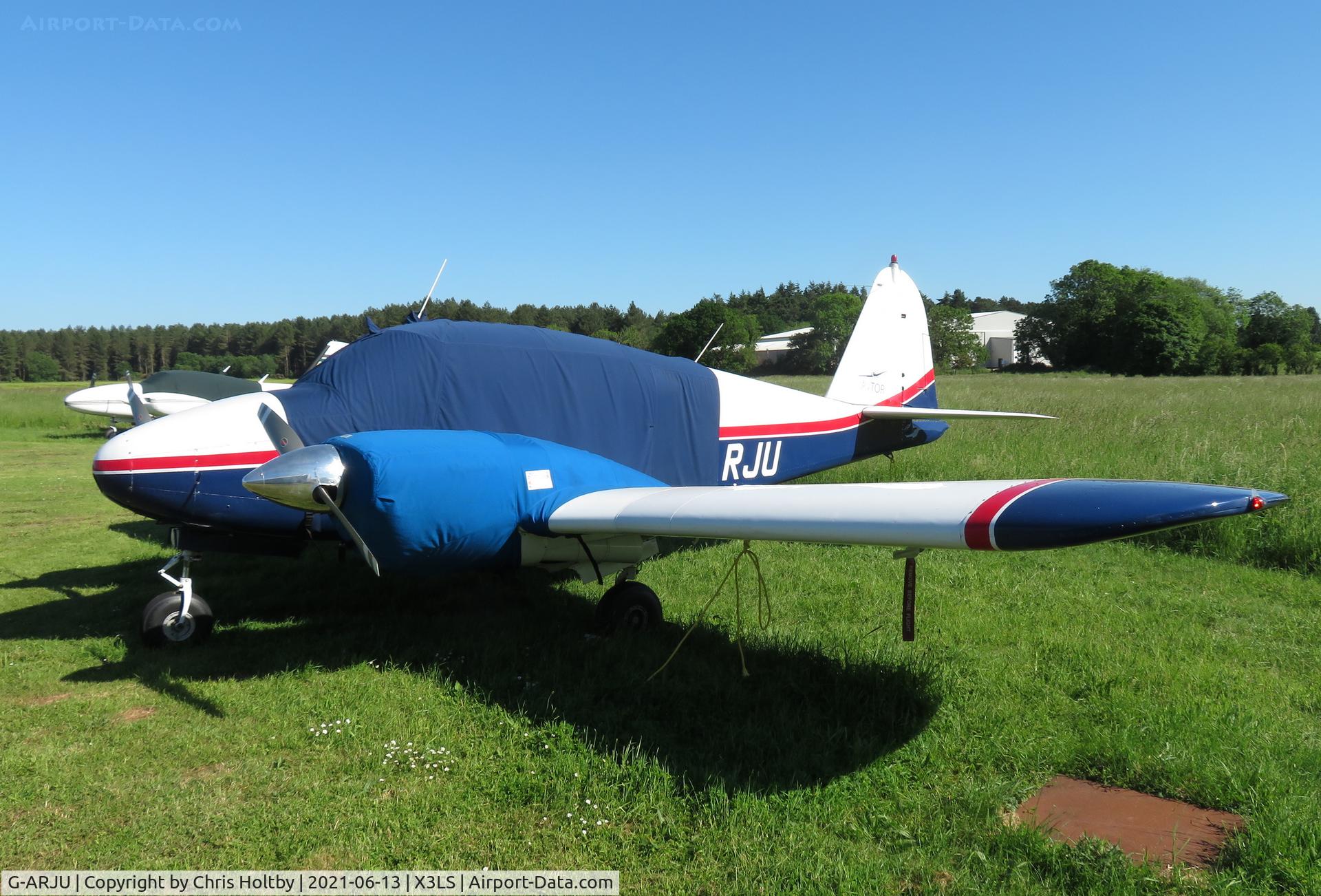 G-ARJU, 1961 Piper PA-23-160 Apache Apache C/N 23-1984, Parked at Little Snoring, Norfolk