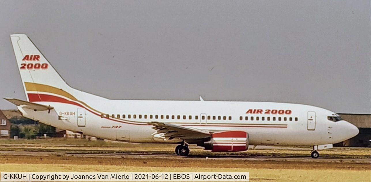 G-KKUH, 1989 Boeing 737-3Q8 C/N 24300, scan from slide