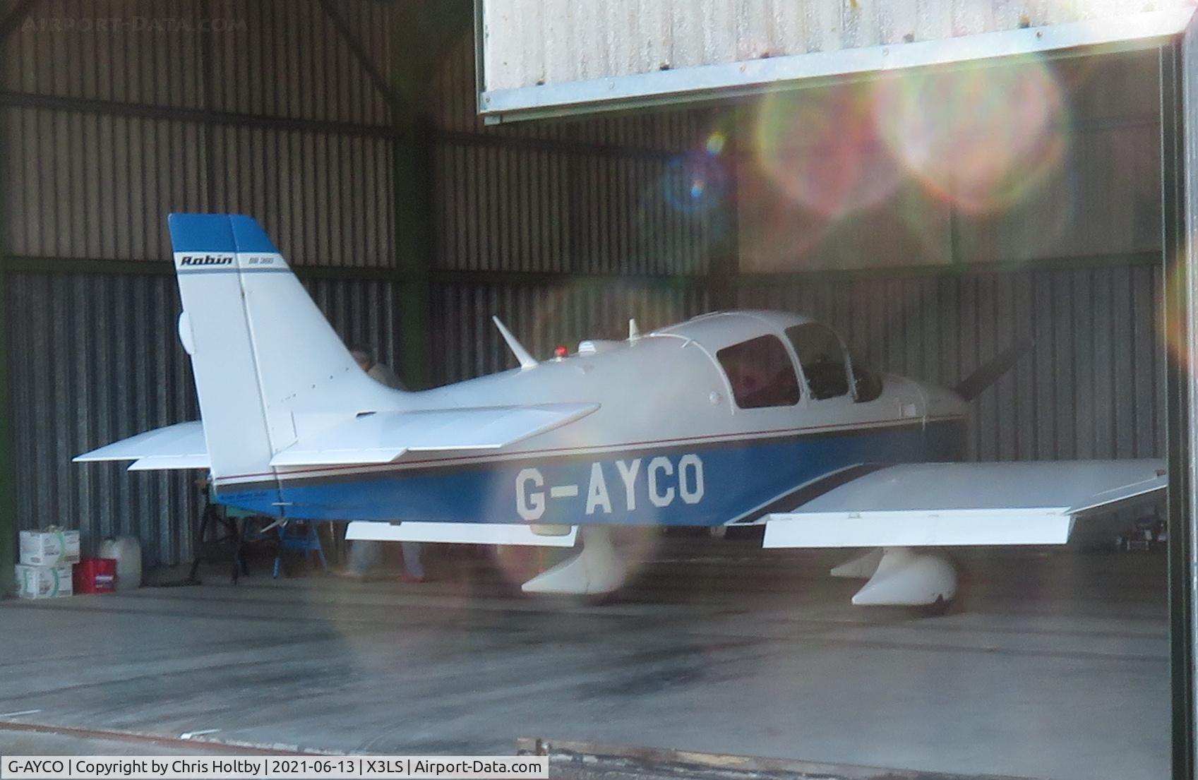G-AYCO, 1969 CEA DR-360 Chevalier C/N 362, In the hangar at Little Snoring, Norfolk