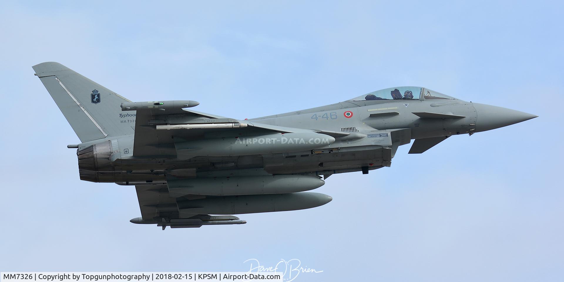 MM7326, Eurofighter Typhoon F2000A C/N IS058, Typhoon departing