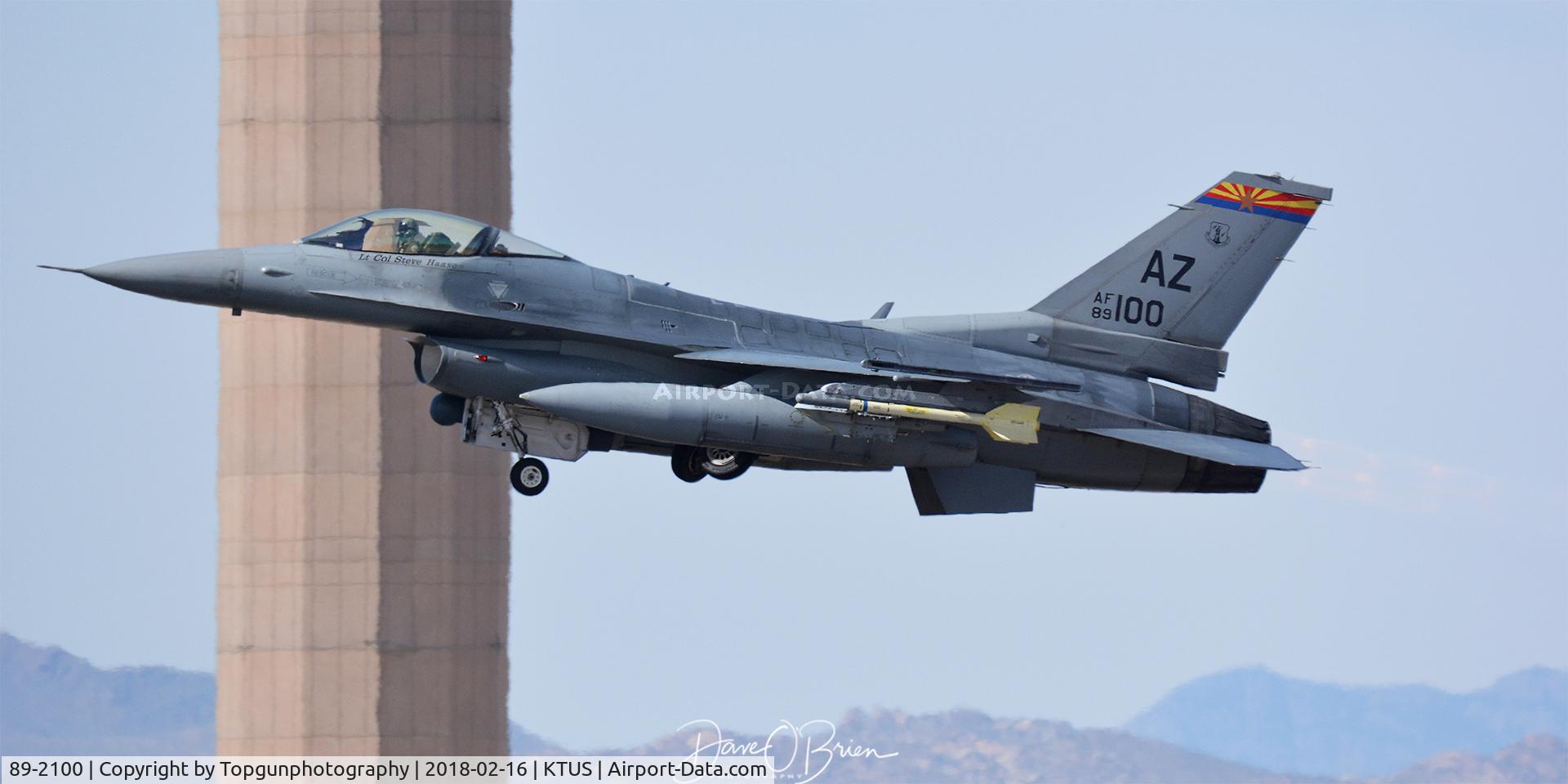 89-2100, General Dynamics F-16C Block 42F C/N 1C-253, BLUTO21