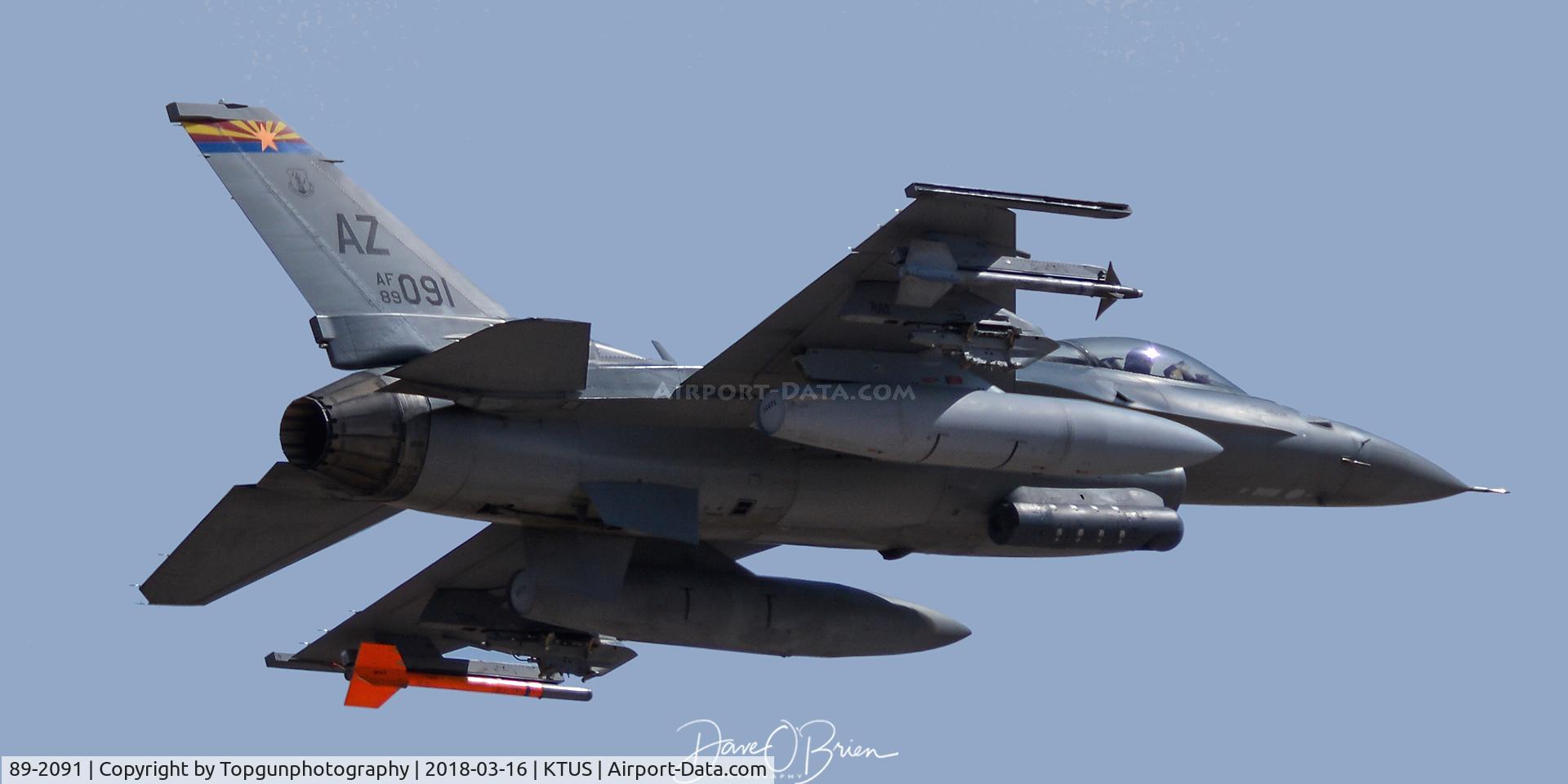 89-2091, 1991 Lockheed Martin F-16C C/N 1C-244, Viper on the go around