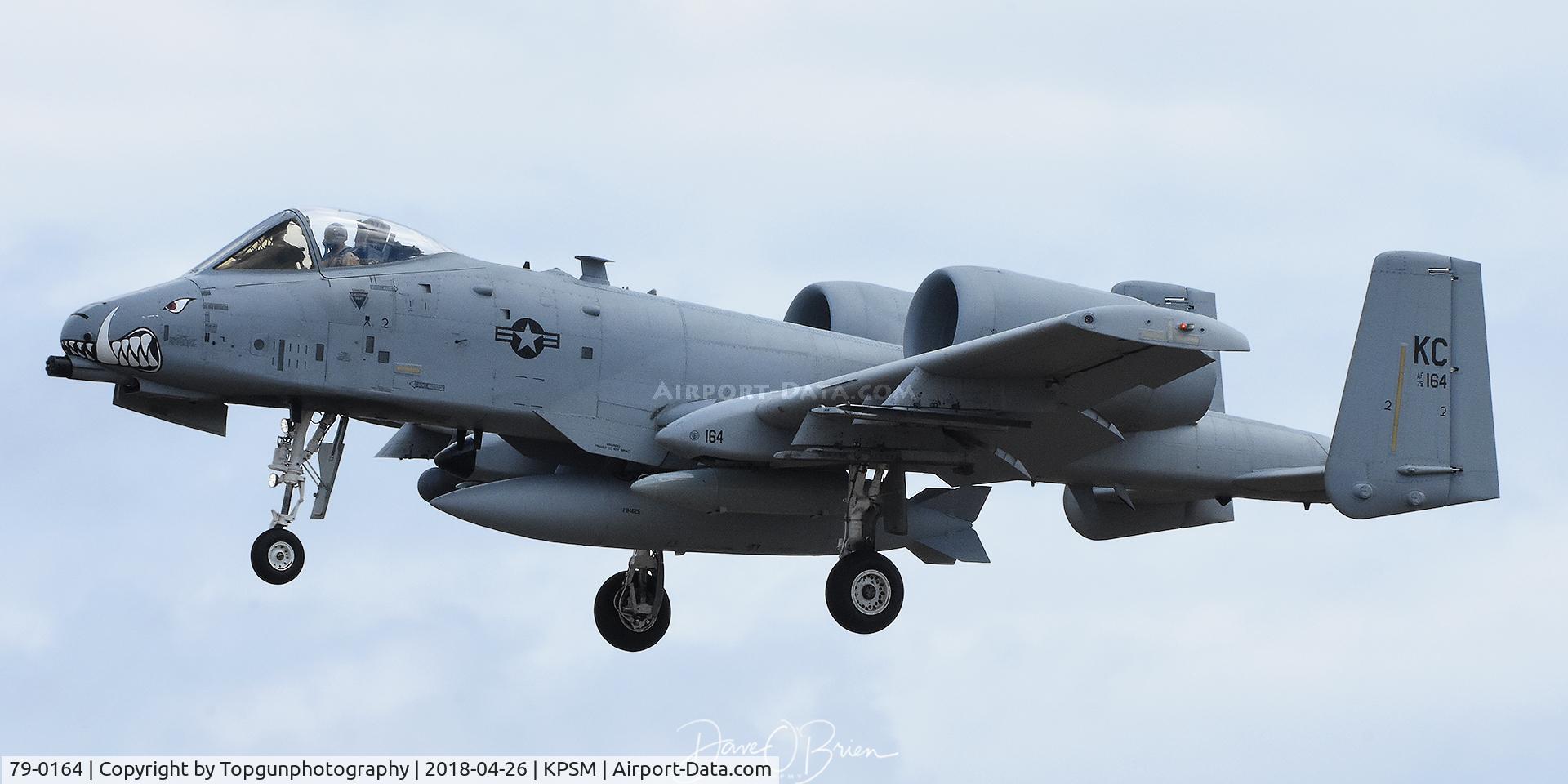 79-0164, 1981 Fairchild Republic A-10C Thunderbolt II C/N A10-0428, TABOR71 coming in from overseas