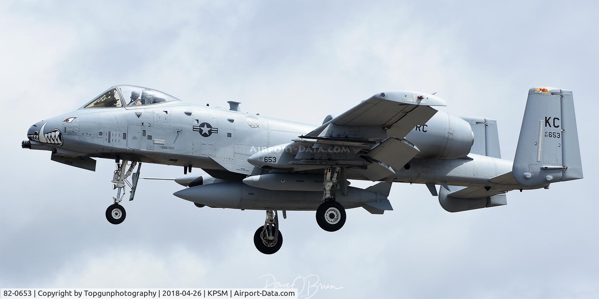 82-0653, 1982 Fairchild Republic A-10C Thunderbolt II C/N A10-0701, TABOR76