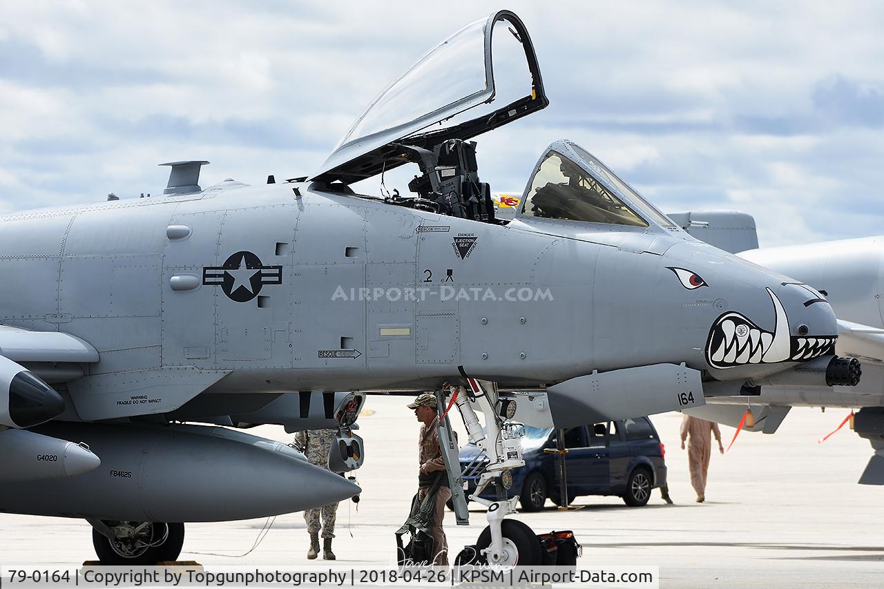 79-0164, 1981 Fairchild Republic A-10C Thunderbolt II C/N A10-0428, Nice to stretch those legs after a long flight.