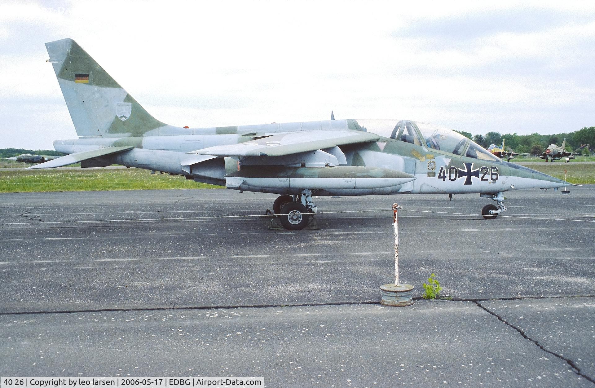 40 26, Dassault-Dornier Alpha Jet A C/N 0026, Berlin Gatow Museum 17.5.2006