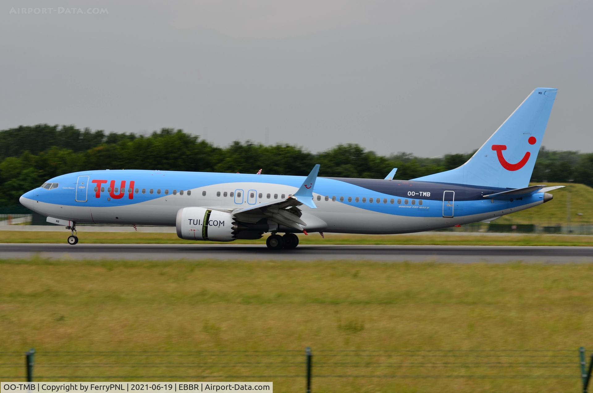 OO-TMB, 2018 Boeing 737-8 MAX C/N 44591, TUI B738M landing