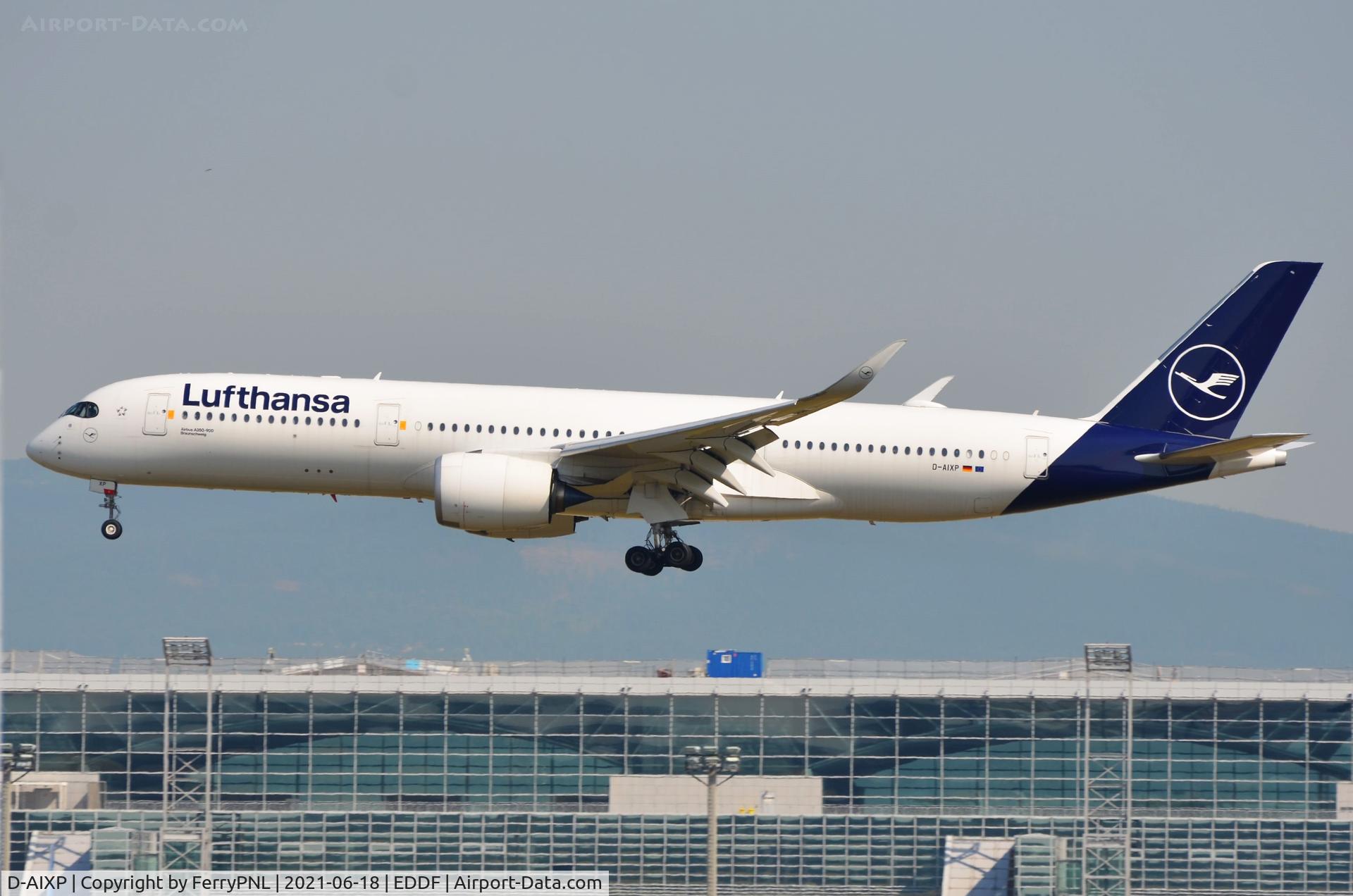 D-AIXP, 2020 Airbus A350-941 C/N 390, Lufthansa A359 landing in FRA