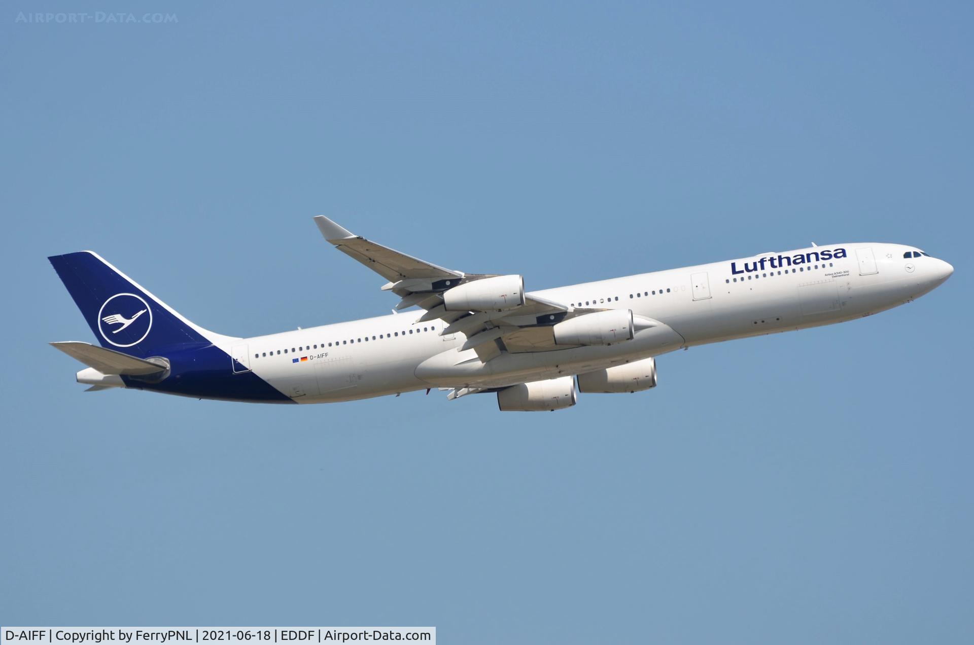 D-AIFF, 2001 Airbus A340-313X C/N 447, One of LH's classics: A343