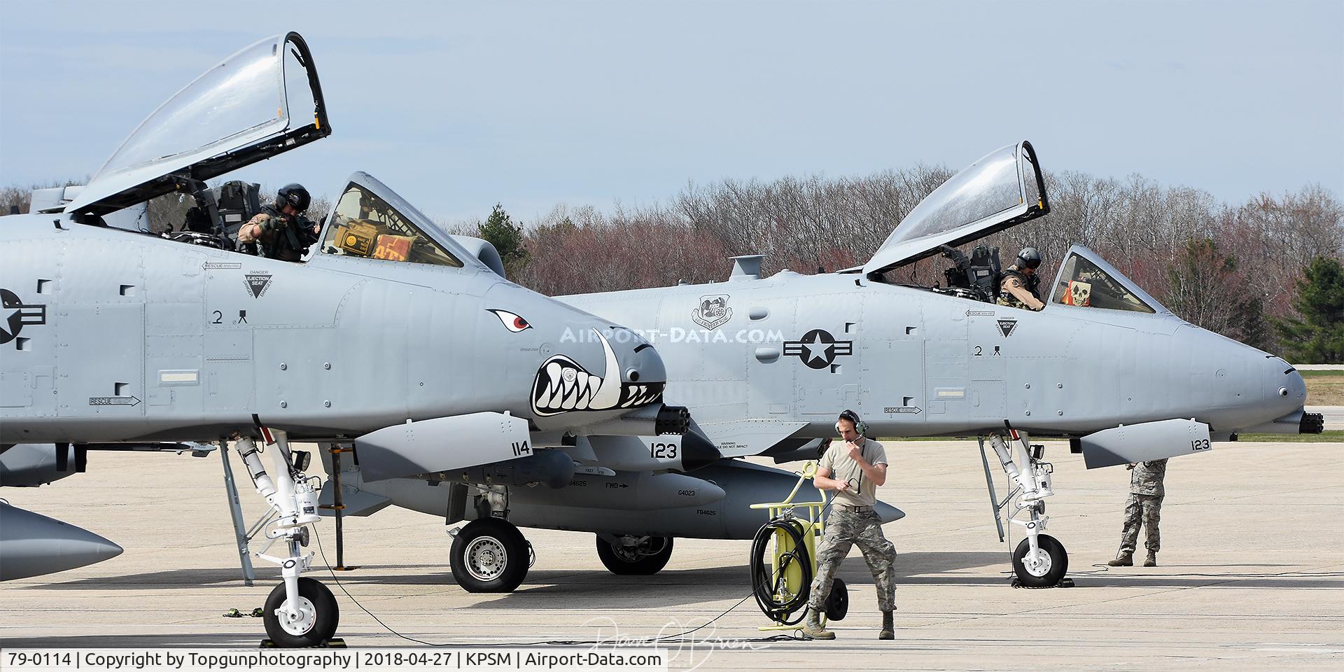 79-0114, 1979 Fairchild Republic A-10C Thunderbolt II C/N A10-0378, preflights