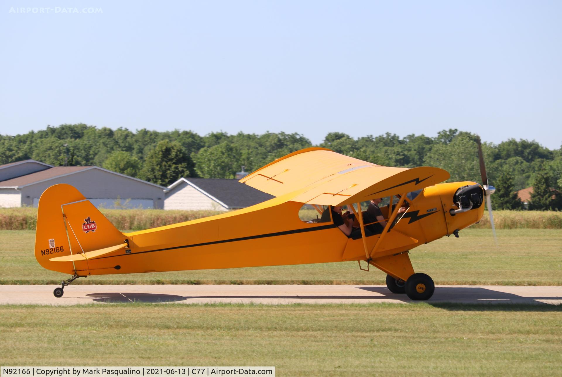 N92166, 1946 Piper J3C-65 Cub C/N 16608, Piper J3C-65
