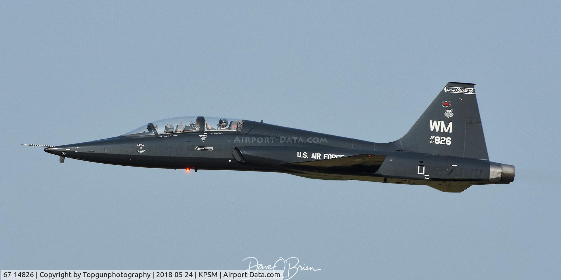 67-14826, 1967 Northrop T-38A Talon C/N T.6021, Heading back to Whiteman AFB