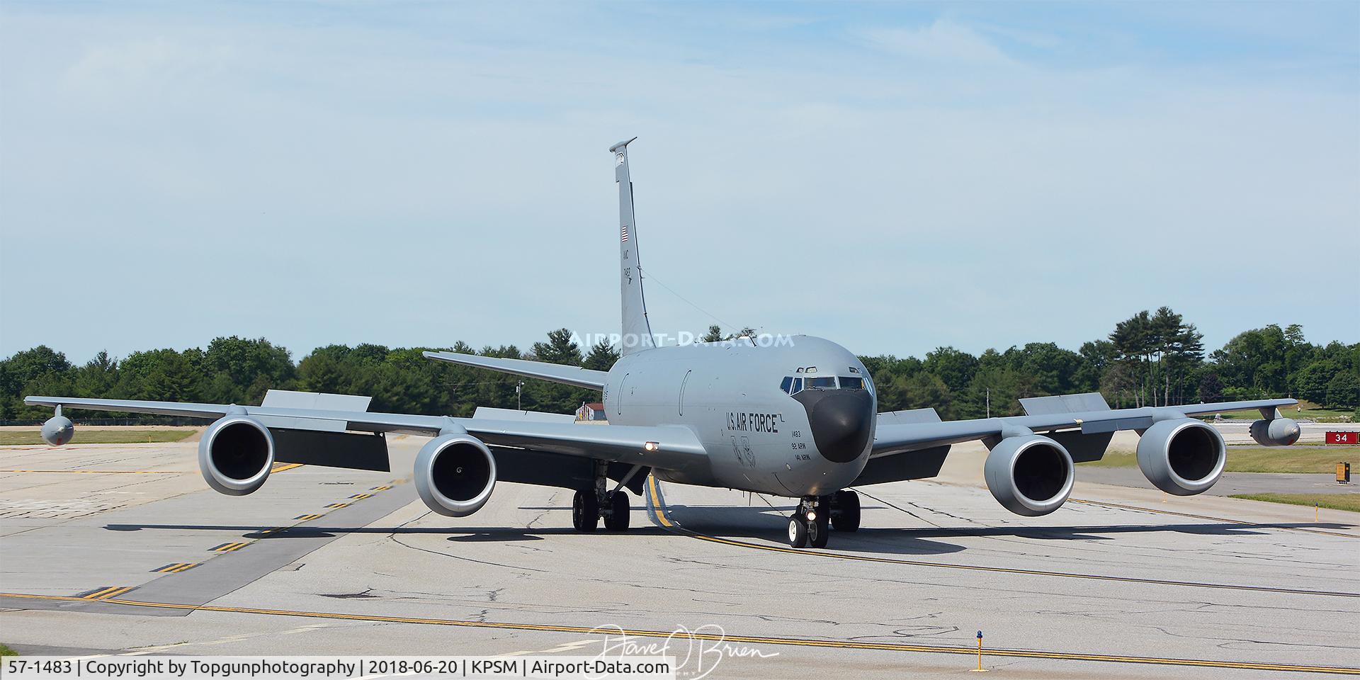 57-1483, 1958 Boeing KC-135R Stratotanker C/N 17554, ROOK384 from Fairchild AFB with wingtip drogues