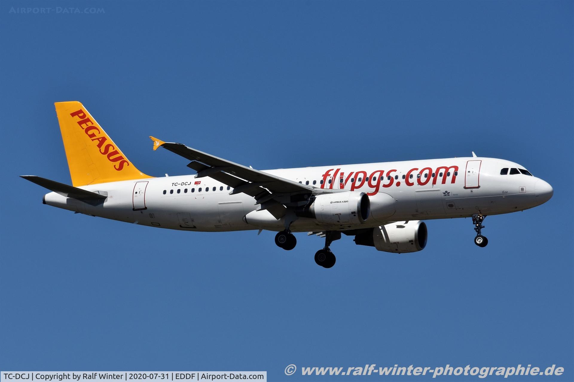 TC-DCJ, 2010 Airbus A320-214 C/N 4175, Airbus A320-214 - PC PGT Pegasus - 4175 - TC-DCJ - 31.07.2020 - FRA