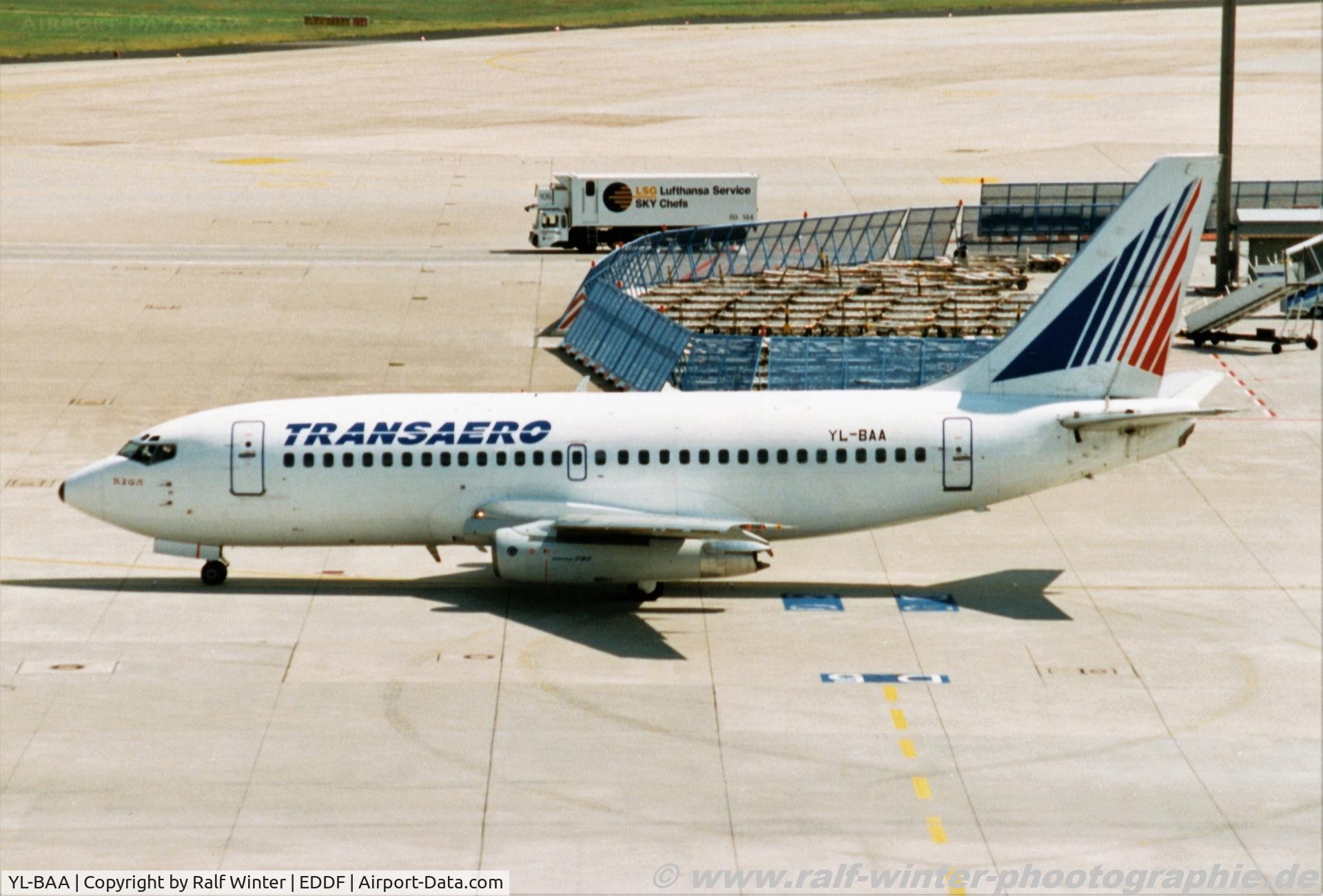 YL-BAA, 1980 Boeing 737-236 C/N 22028, Boeing 737-236 - UN TSO Transaero Airlines - 22028 - YL-BAA - 1999 - FRA