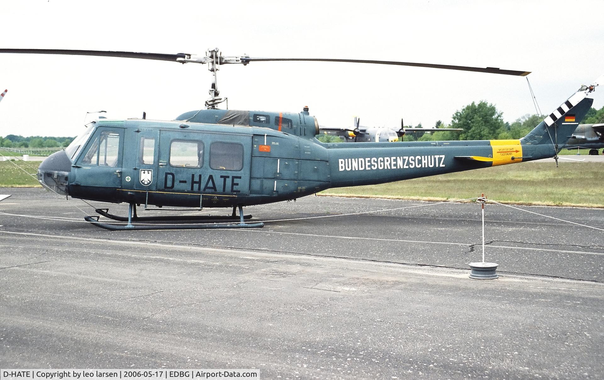 D-HATE, 1970 Bell (Dornier) UH-1D Iroquois (205) C/N 8063, Berlin Gatow Museum 17.5.2006