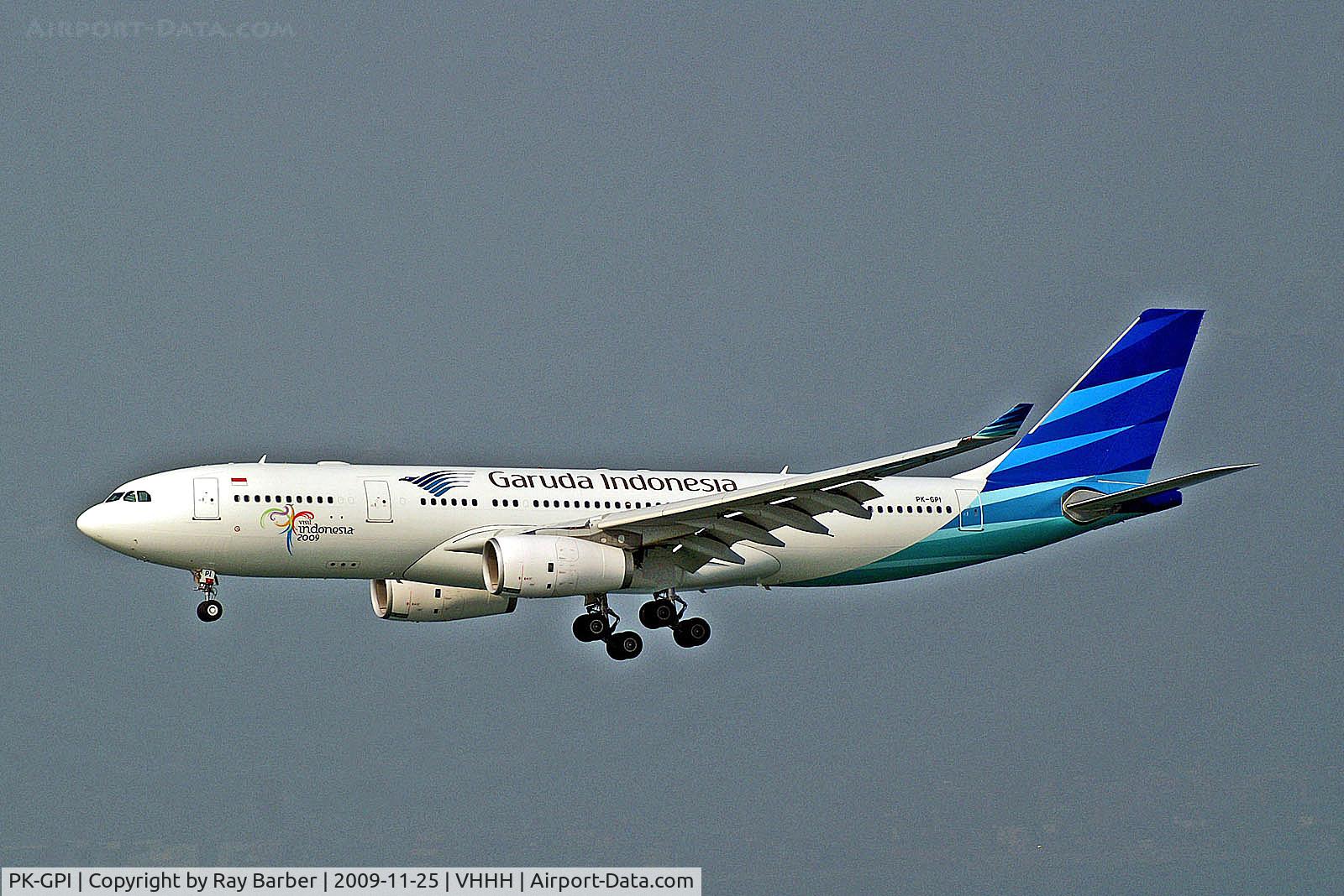 PK-GPI, 2009 Airbus A330-243 C/N 1052, PK-GPI   Airbus A330-243 [1052] (Garuda Indonesia) Hong Kong Int'l~B 25/11/2009