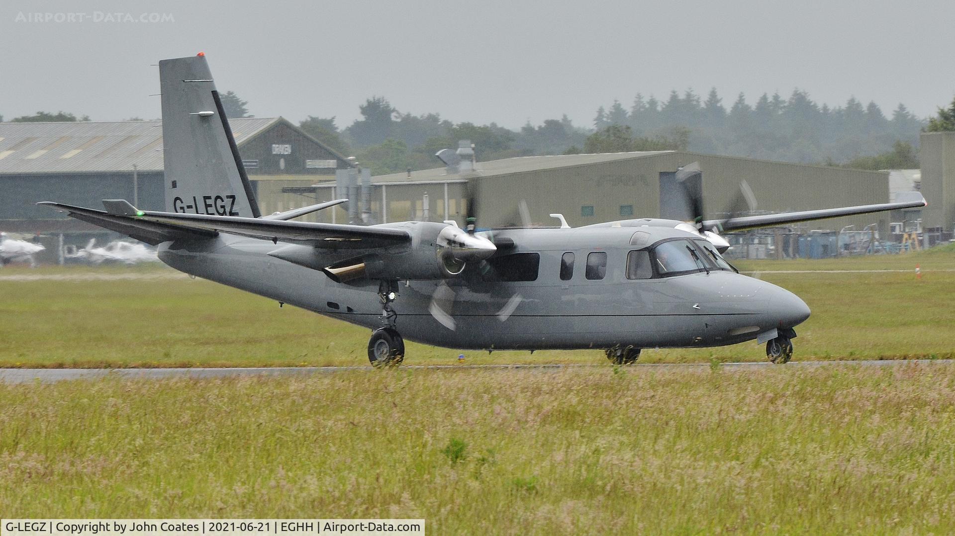 G-LEGZ, 1980 Rockwell Commander 695 C/N 11629, Taxiing for departure