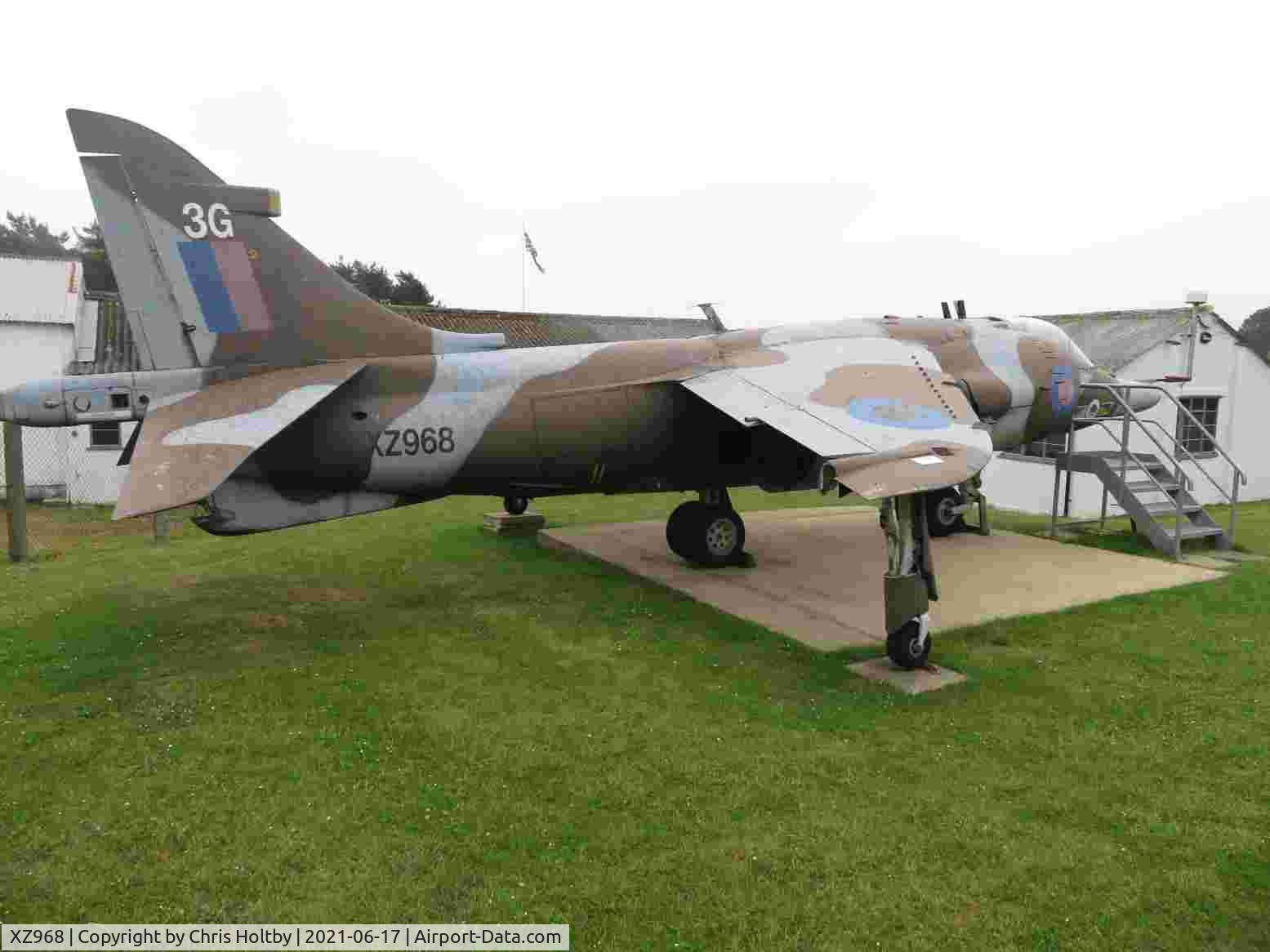 XZ968, 1980 Hawker Siddeley Harrier GR.3 C/N 712204, 10 years later, still on static display at the Muckleburgh Collection, Weybourne, Norfolk