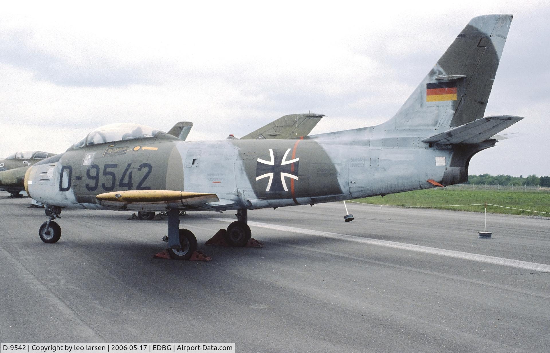 D-9542, 1956 Canadair CL-13B Sabre 6 C/N S6-1740, Berlin Gatow Museum 17.5.2006