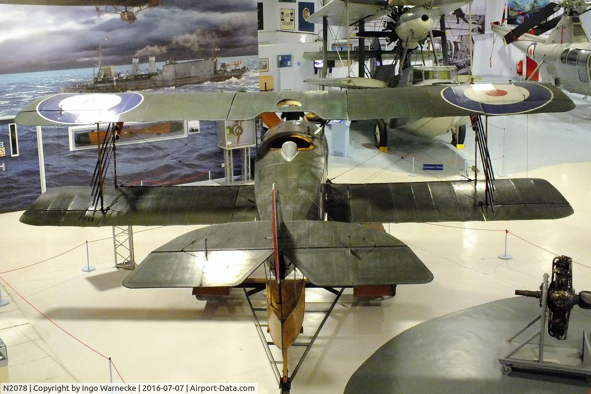 N2078, Sopwith Baby C/N Not found N2078, Sopwith Baby on floats at the FAA Museum, Yeovilton