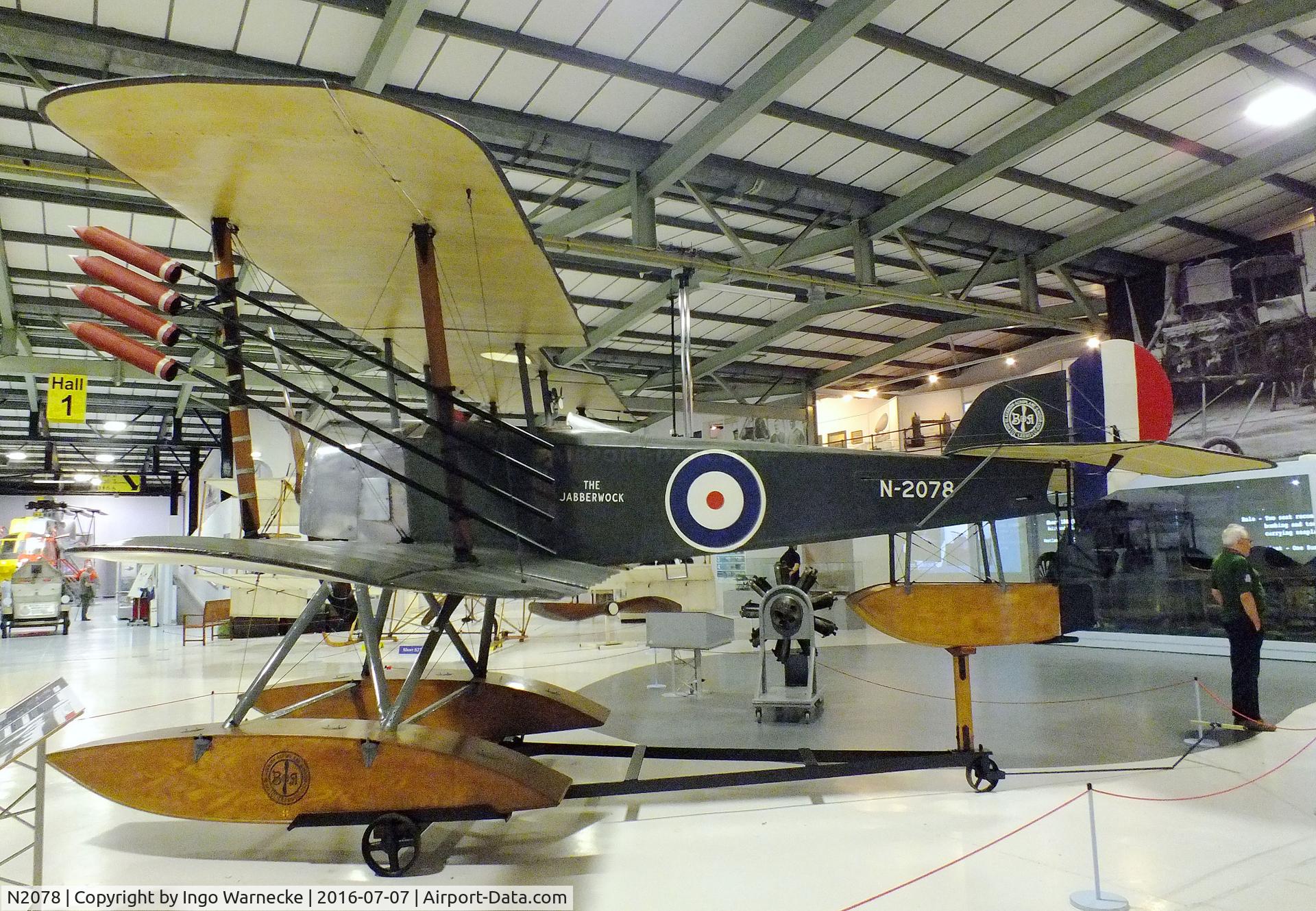 N2078, Sopwith Baby C/N Not found N2078, Sopwith Baby on floats at the FAA Museum, Yeovilton