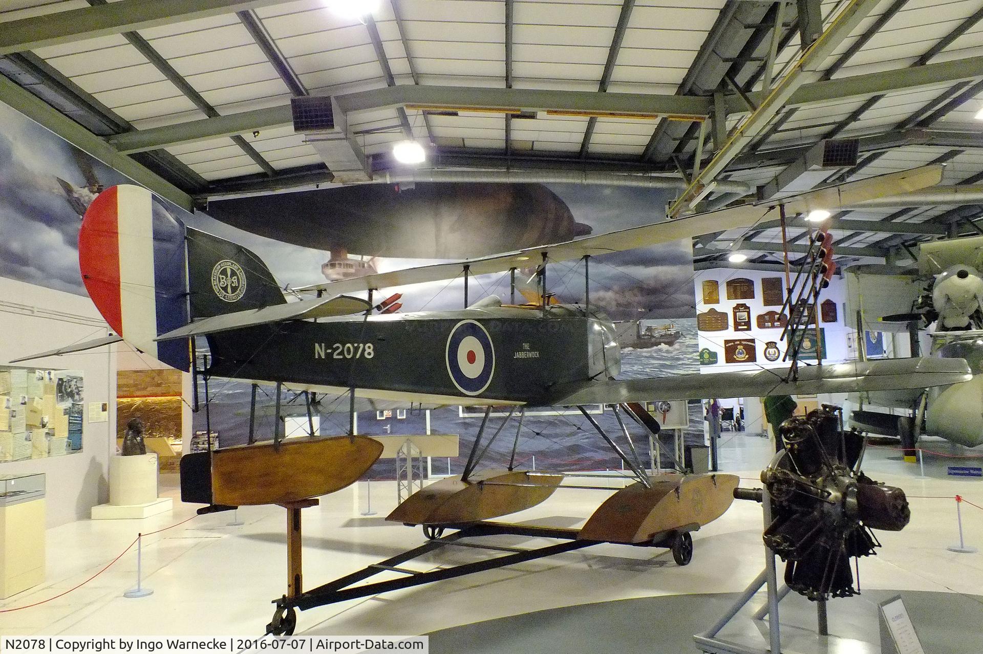N2078, Sopwith Baby C/N Not found N2078, Sopwith Baby on floats at the FAA Museum, Yeovilton
