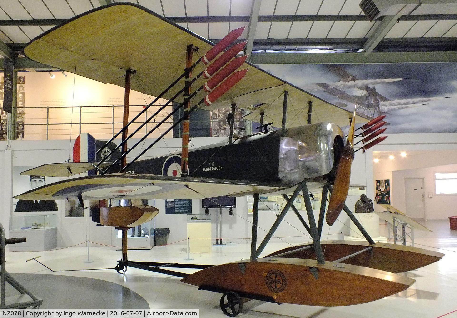 N2078, Sopwith Baby C/N Not found N2078, Sopwith Baby on floats at the FAA Museum, Yeovilton